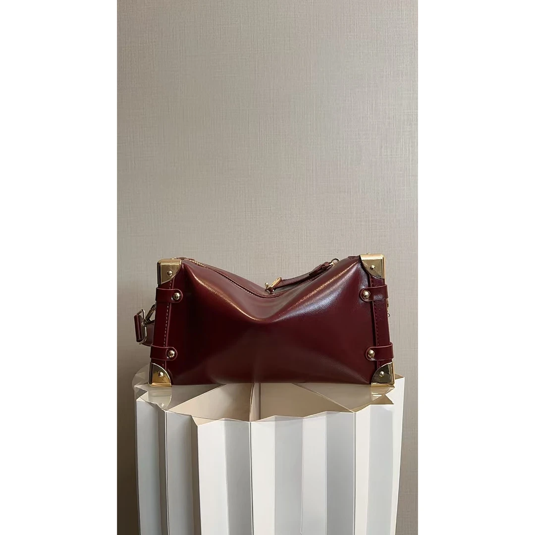 TOLEX2024新款手工时尚百搭女包软红色