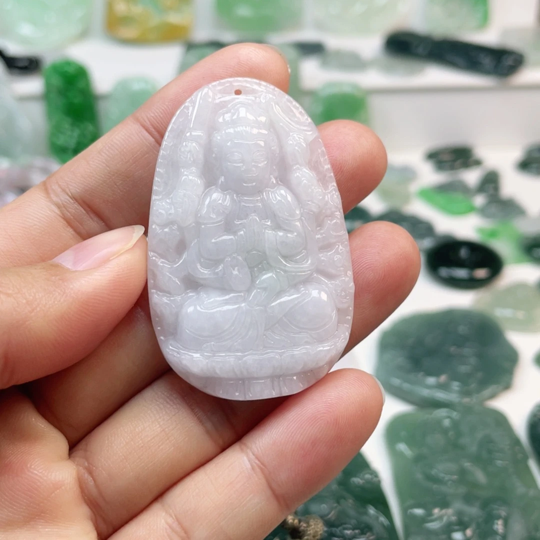 翡翠颈饰未镶嵌翡翠挂件