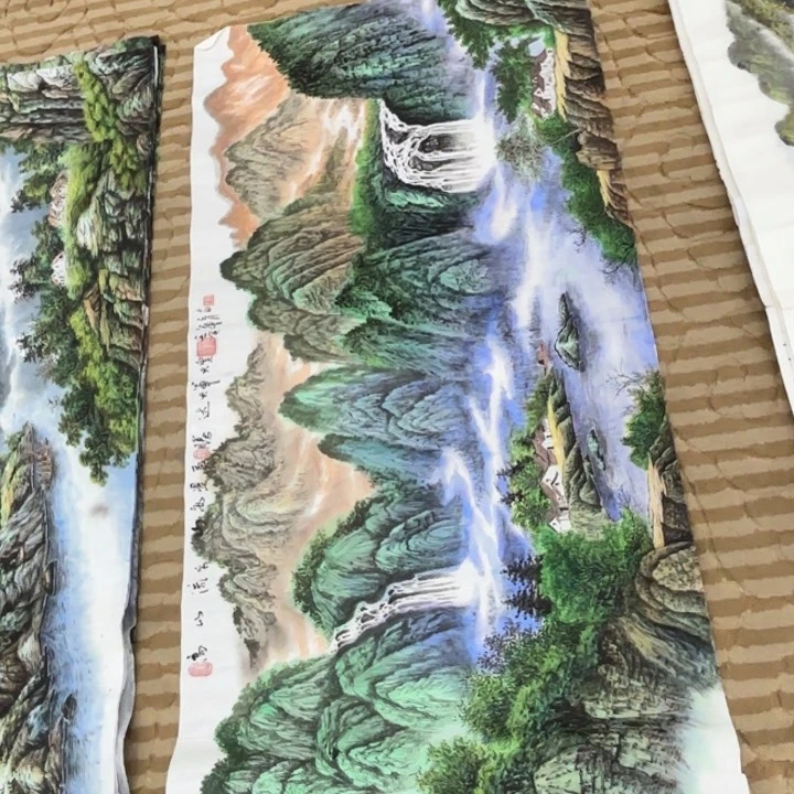 国画花鸟等多种四尺