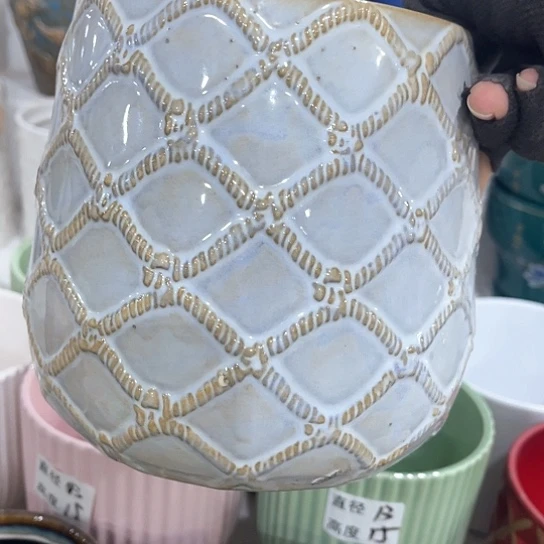 多肉绿植陶瓷花盆9.9包邮