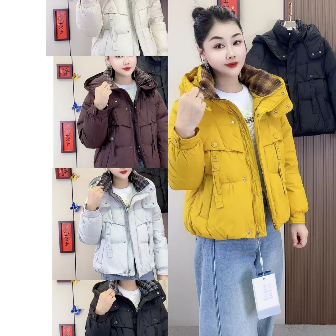 8821款羽绒休闲时尚连帽外套