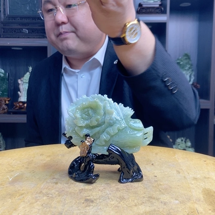 蛇纹石玉（覆膜）珠宝奇石未镶嵌林****8