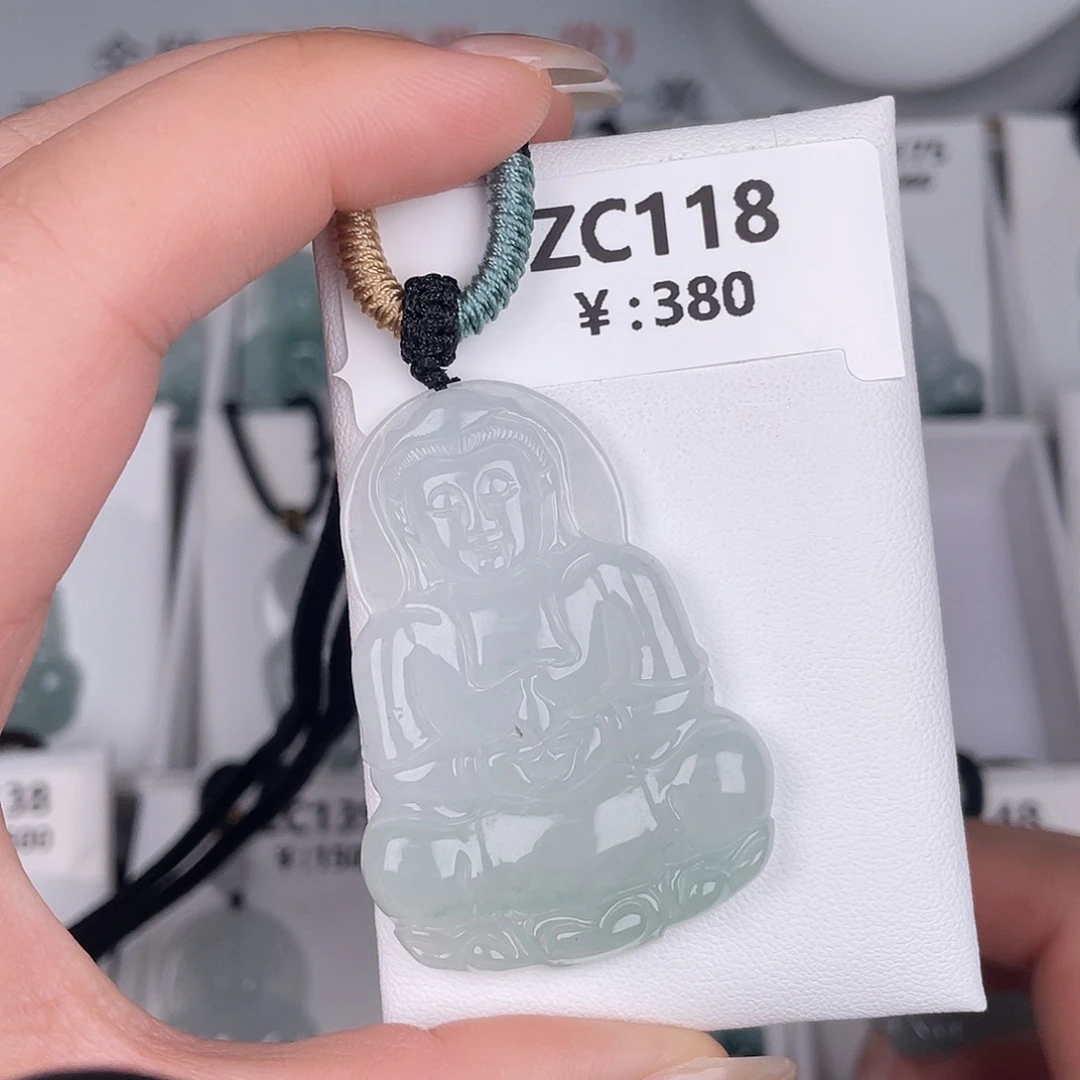 翡翠未镶嵌颈饰zc118