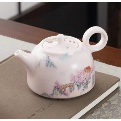 汝窑陶瓷德钟壶中国风家用轻奢功夫茶具泡茶壶茶杯