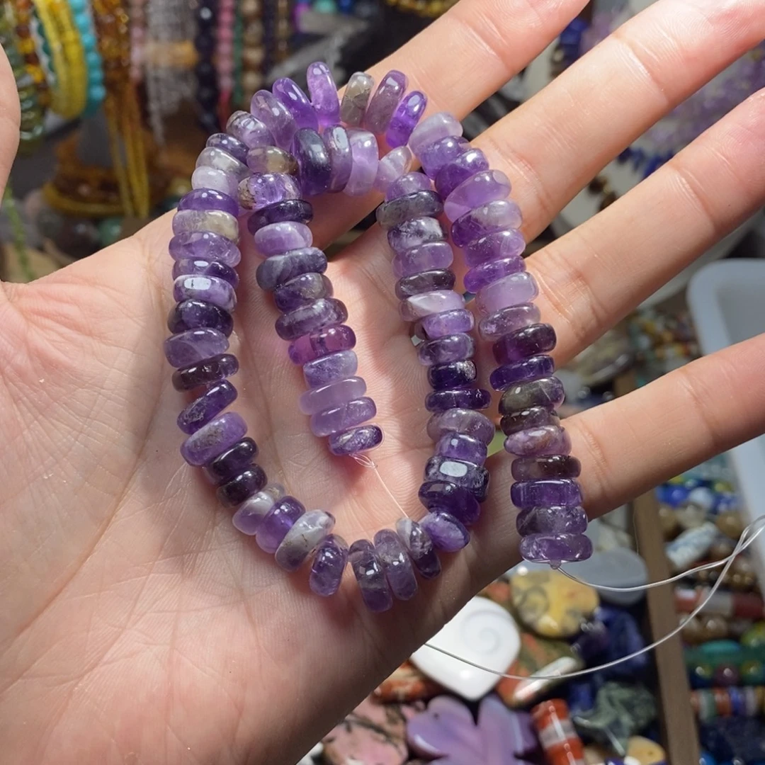 石英质玉未镶嵌，紫水晶方糖隔片11mm，