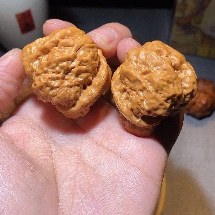 文玩核桃把件全品无修41尺怀柔蛤蟆头