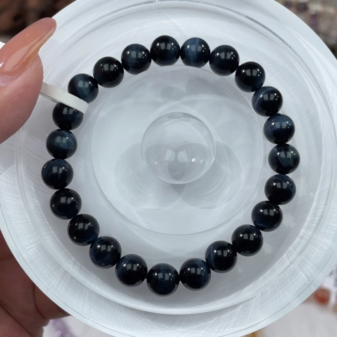 水晶手串未镶嵌023蓝虎眼8m+