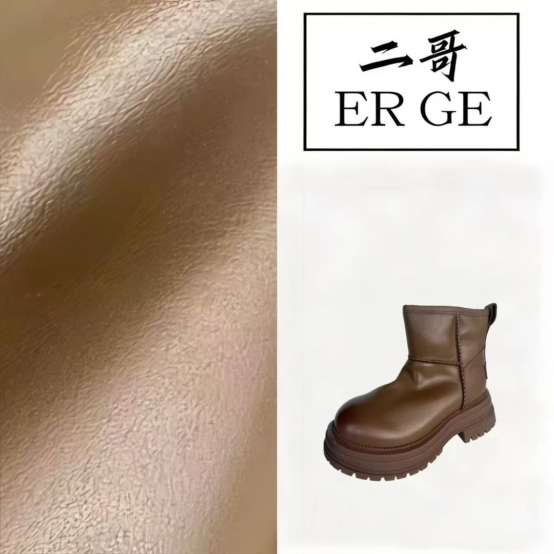 英伦风厚底皮毛一体雪地靴加绒保暖加厚马丁靴保暖棉靴女/2307