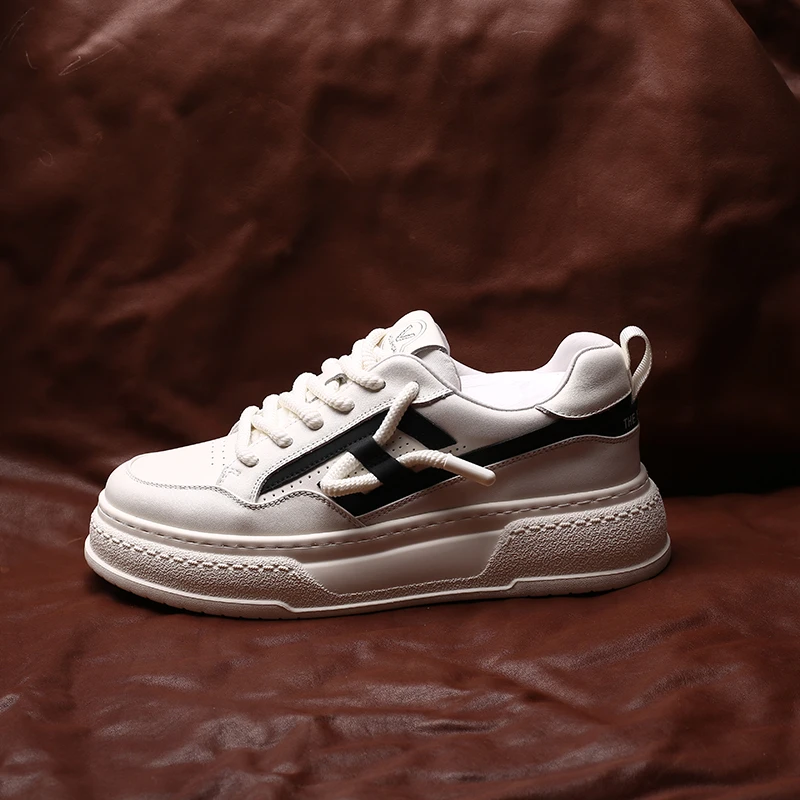 头层牛皮鞋休闲男鞋板鞋32908