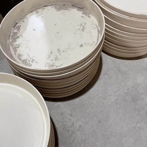 树脂微瑕白色托盘10个