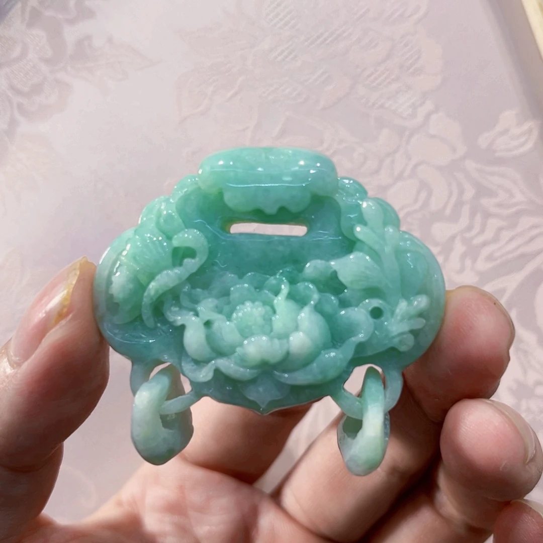 翡翠合金吊坠(赠链)代编织