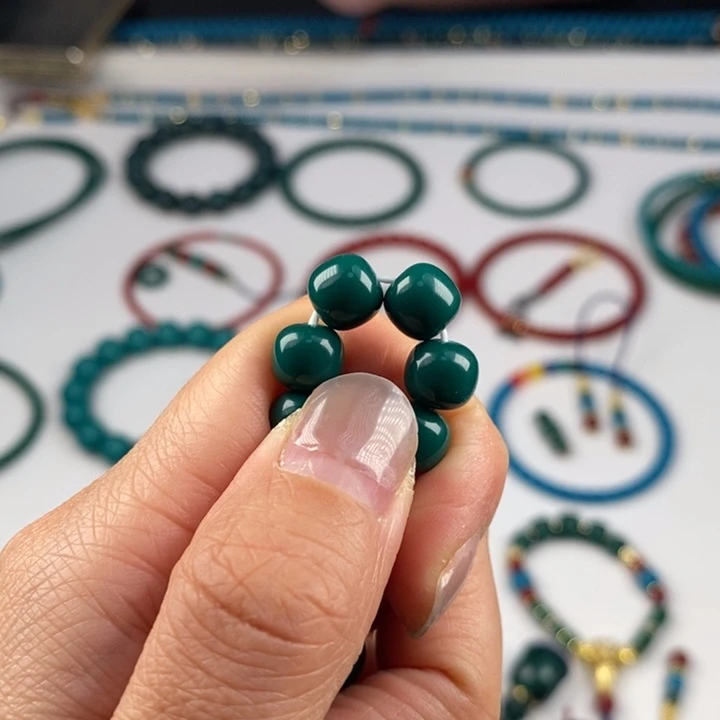 石***岁颈饰玻璃8得油绿老型