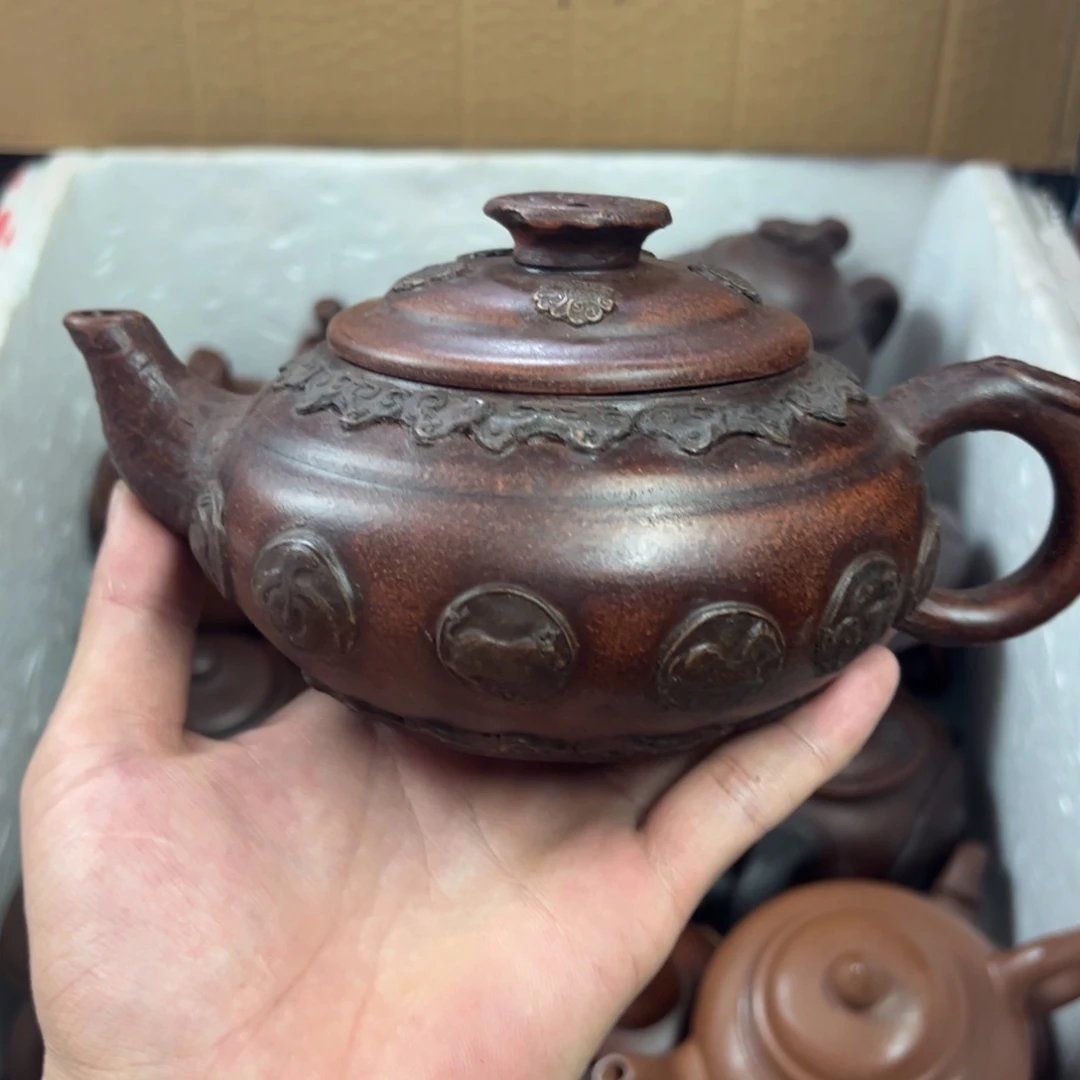 茶壶紫砂宜兴原矿紫砂壶450毫升容量