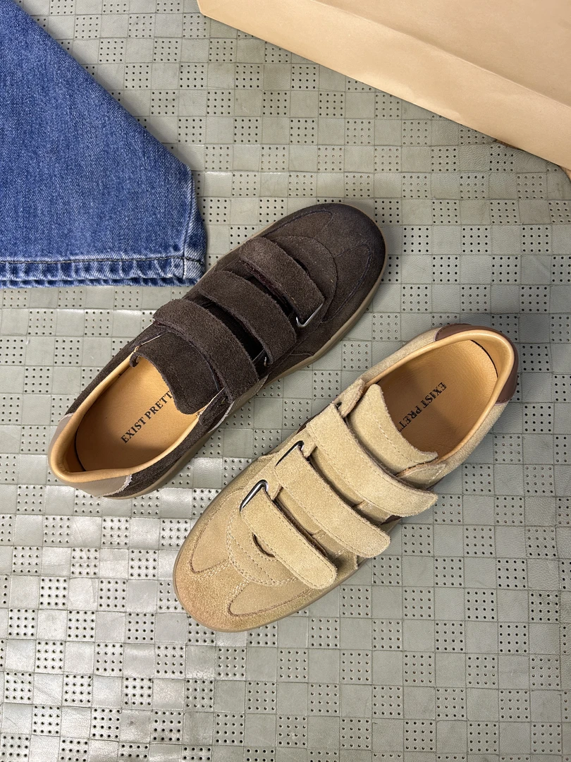 【6873-5】头层牛皮浅口软底低帮时尚休闲软底女鞋百搭复古德迅鞋