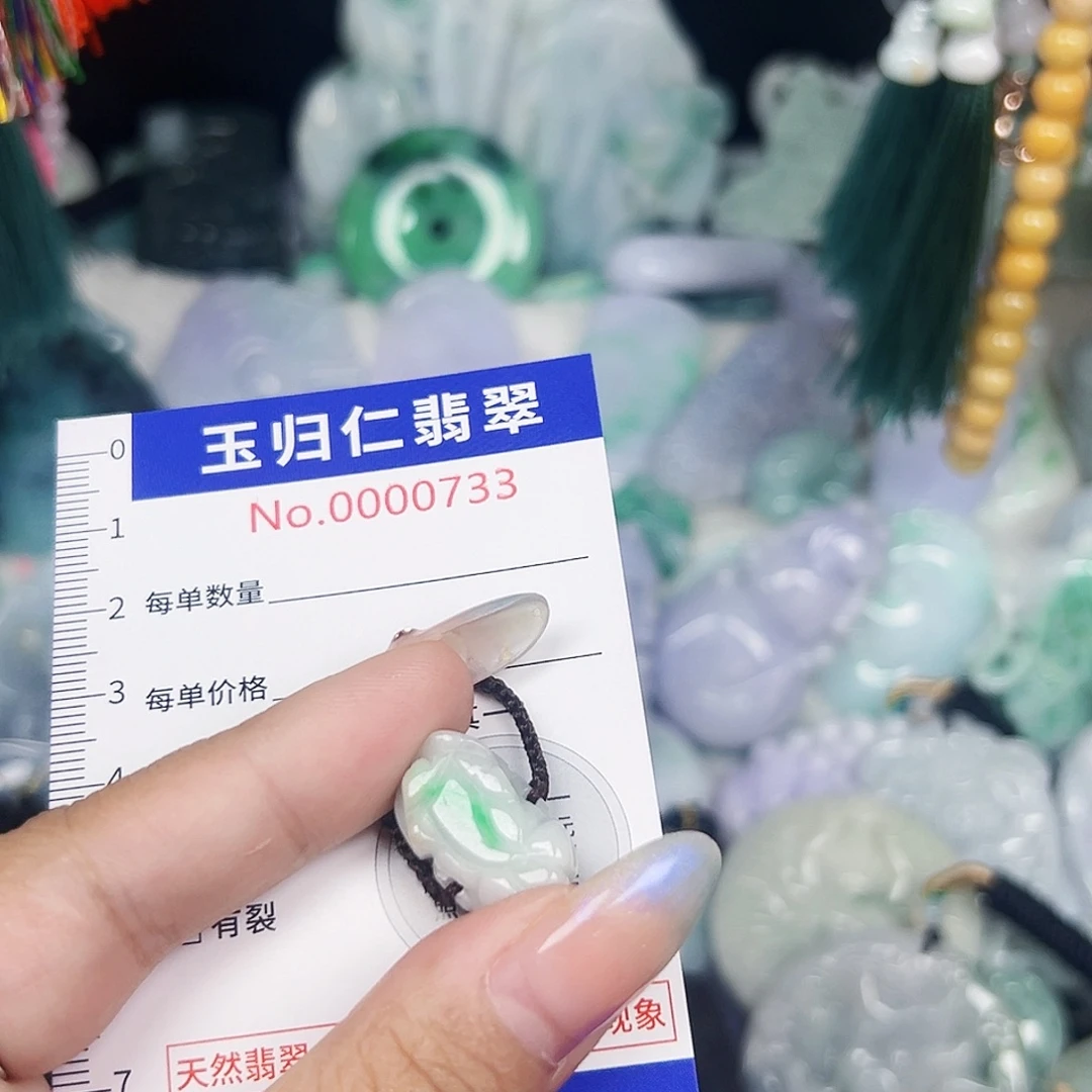 翡翠未镶嵌颈饰11