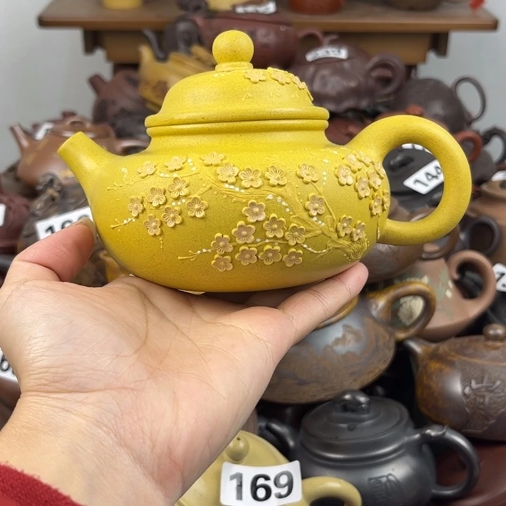茶壶紫砂壶身跳砂