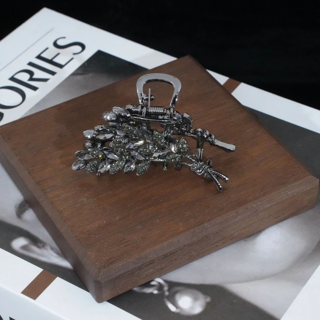 【FNQ156】法式甜美高级感抓夹女日韩发夹轻奢百搭满钻小抓夹