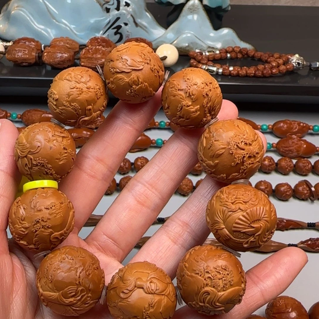 橄榄核手串/手链2.4尺寸钟馗手串