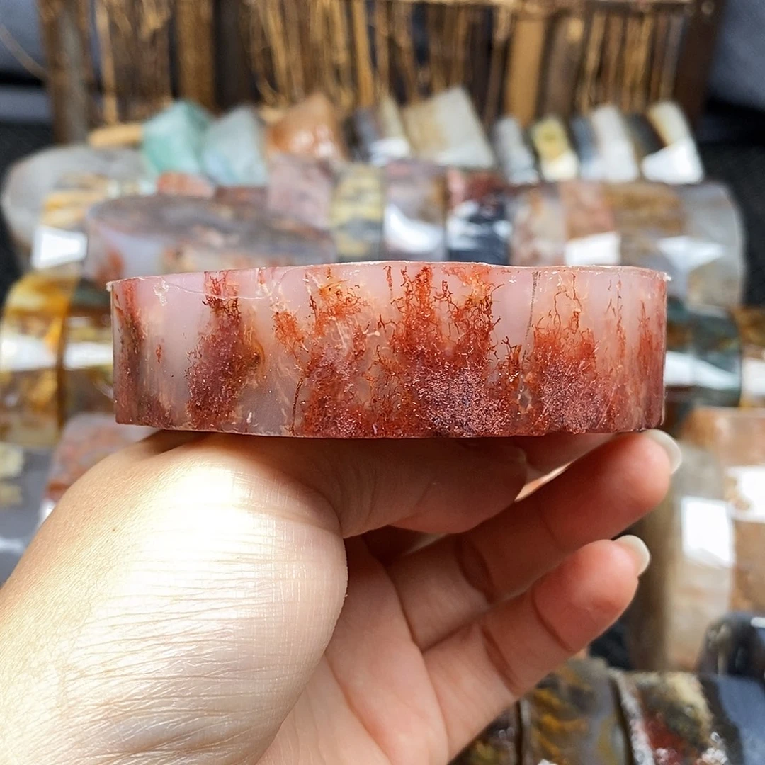 定制玛瑙浅**然水草玛瑙