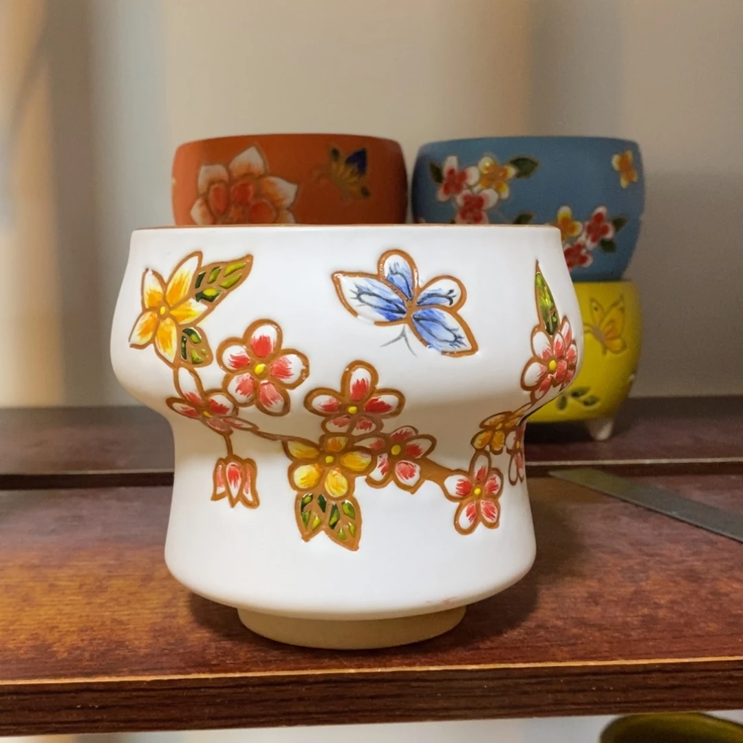 红陶韩式多肉植物花盆