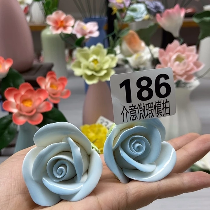 陶瓷手工制作陶瓷花