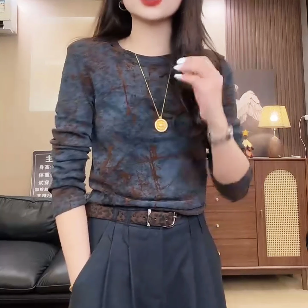 【涂鸦设计】2025秋季新款小性感时尚气质显瘦百搭上衣LK2506919