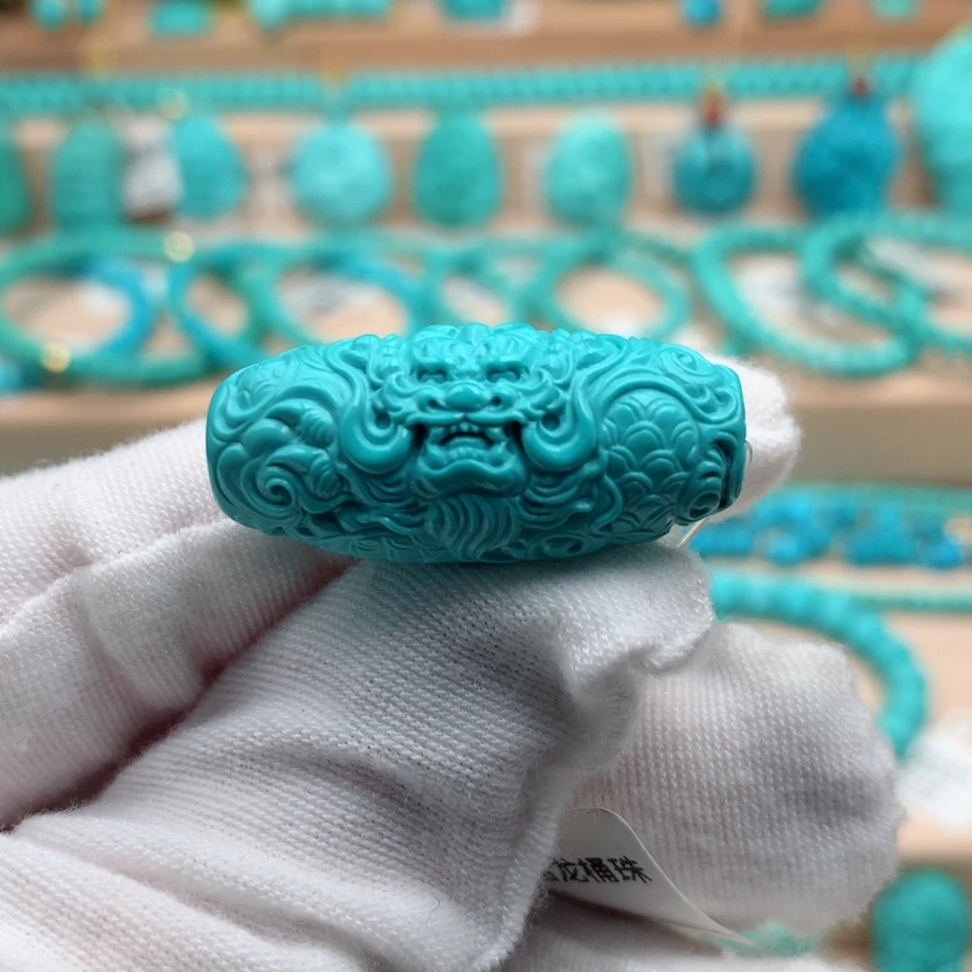 绿松石未镶嵌珠宝奇石14mm