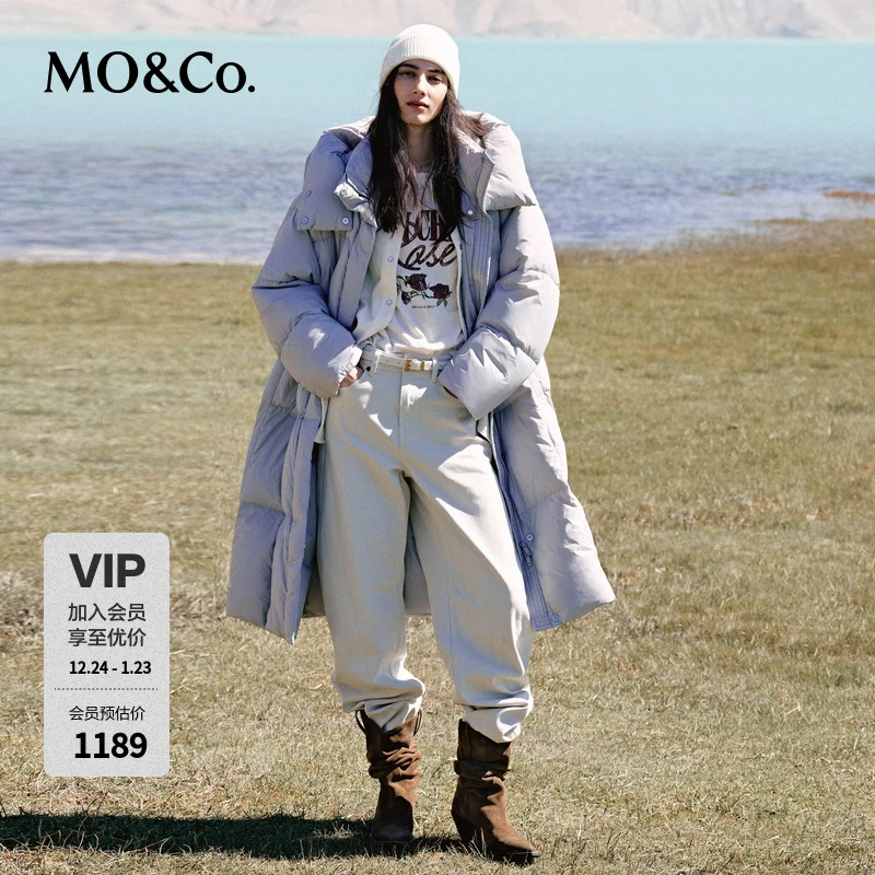 MOCO泡芙羽绒服冬绒子含量90%防护风帽轻暖MBD4EIN018