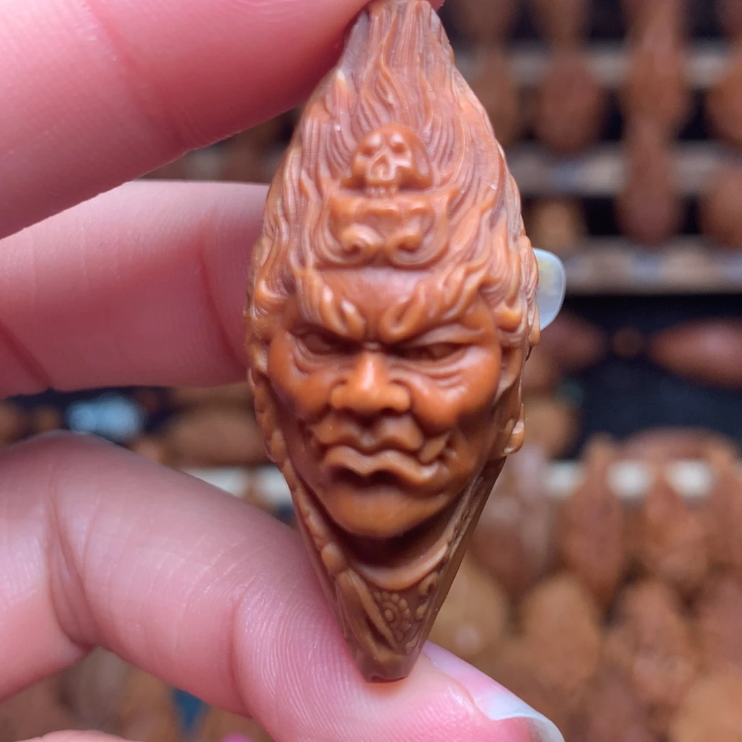 把件橄榄核善波冥王