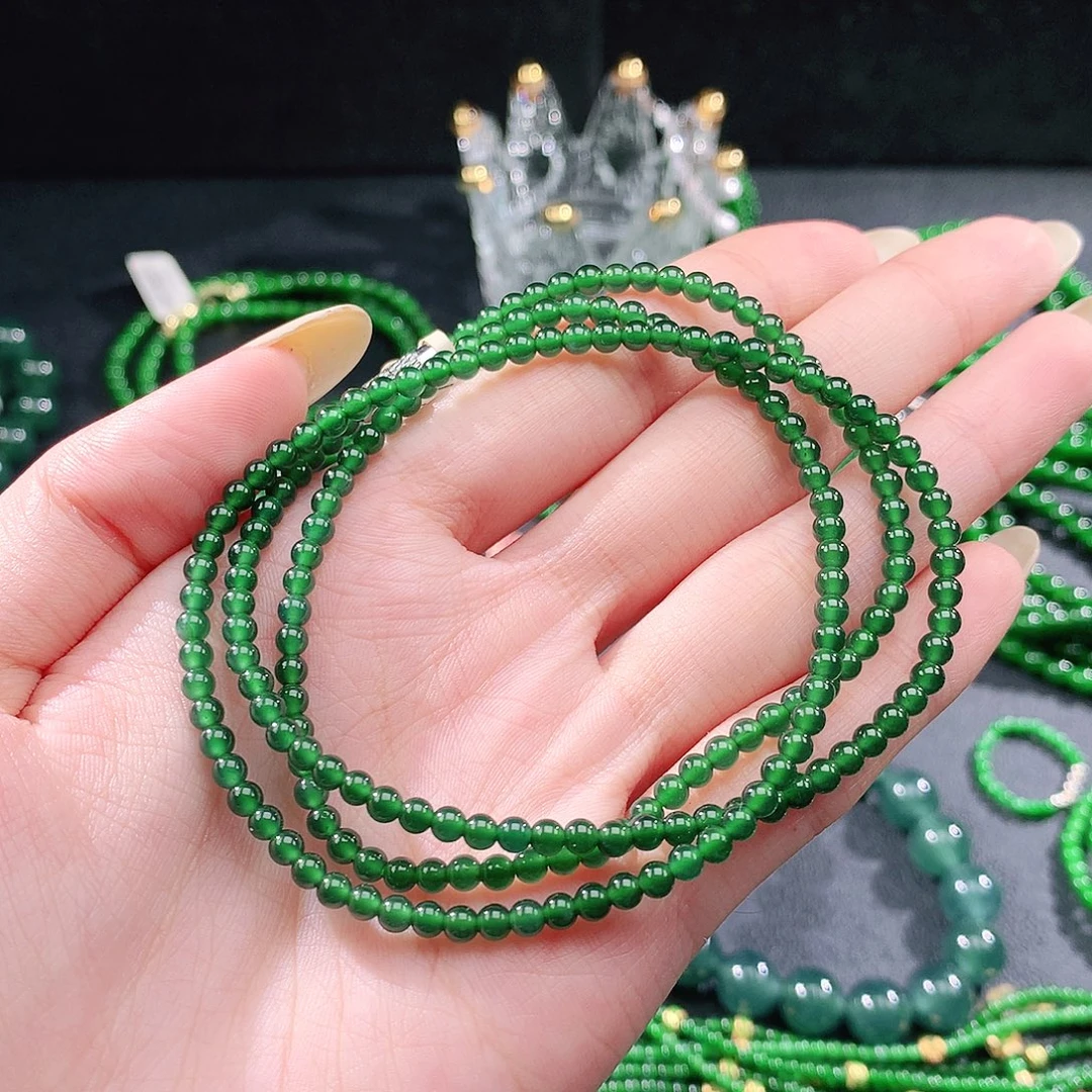 翡翠未镶嵌手链项链