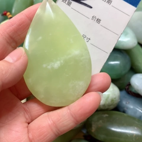 蛇纹石玉手把件未镶嵌⁝****