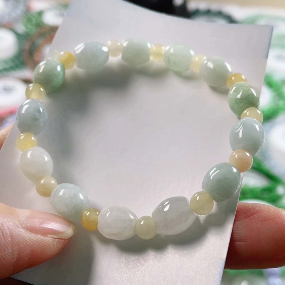 翡翠戒指未镶嵌天然翡翠手串6.2mm