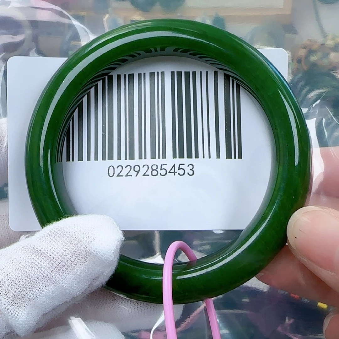 和田玉（碧玉）手镯未镶嵌孟*亿5657