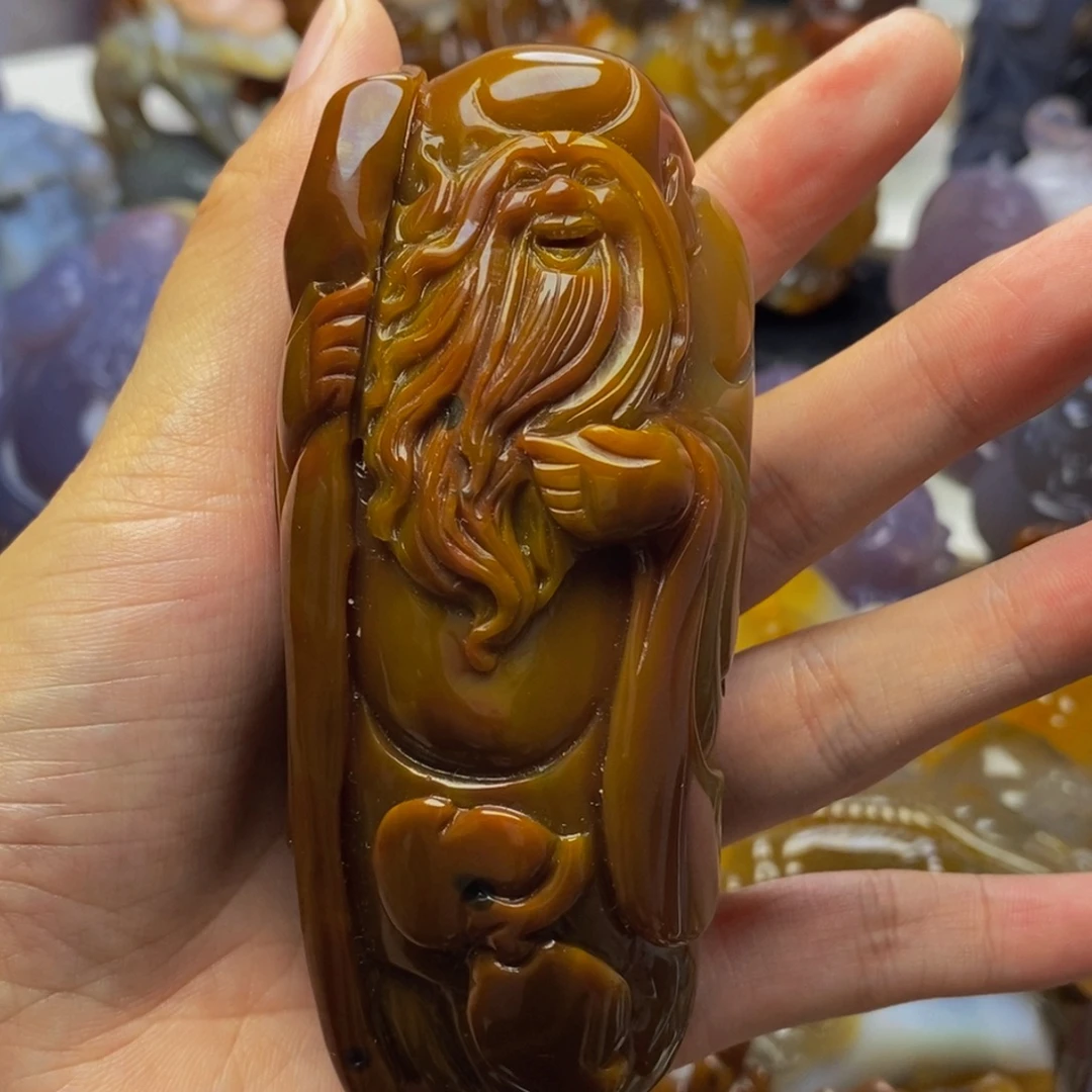 未镶嵌把件玛瑙/玉髓