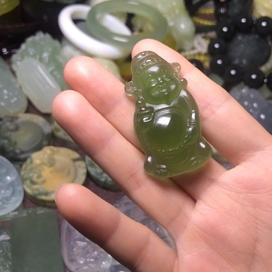 岫玉未镶嵌岫玉挂件