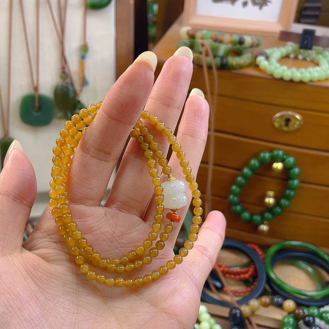 和田玉未镶嵌手链