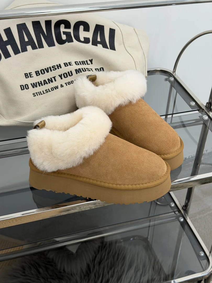 5公分厚底塔茨勒女士秋冬时尚雪地靴懒人保暖棉鞋