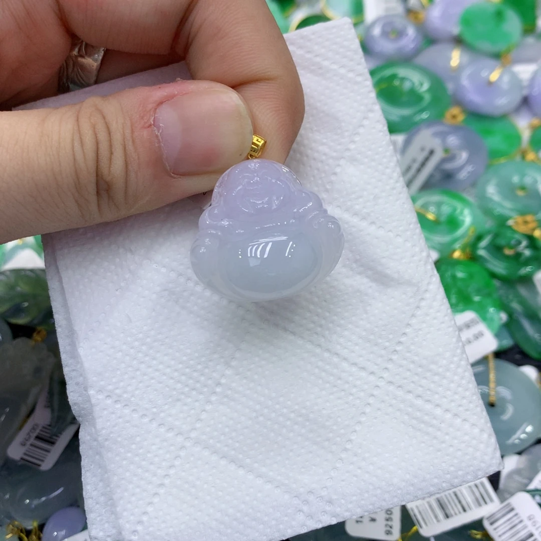 翡翠18K金镶嵌颈饰翡翠