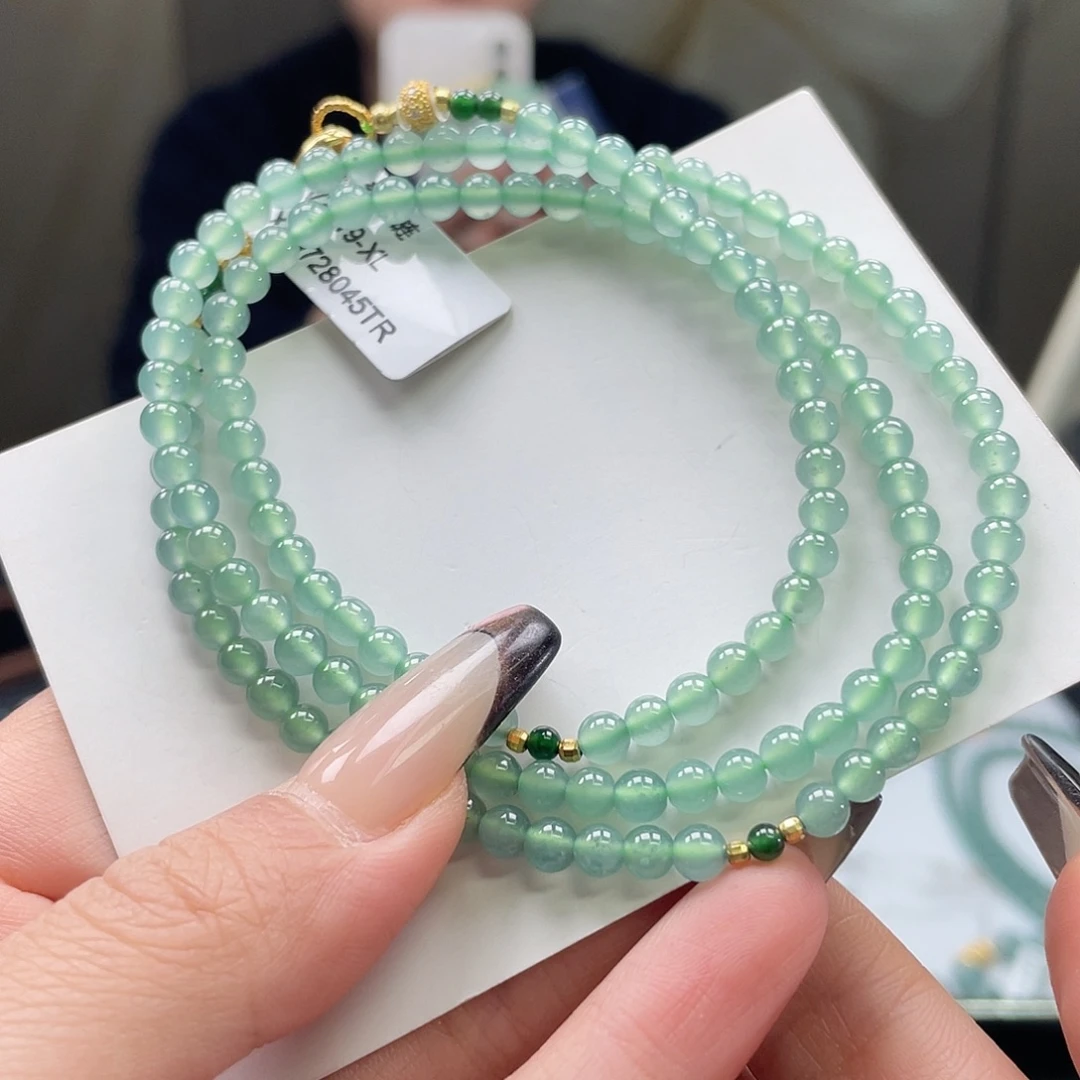 翡翠银S925镶嵌套链