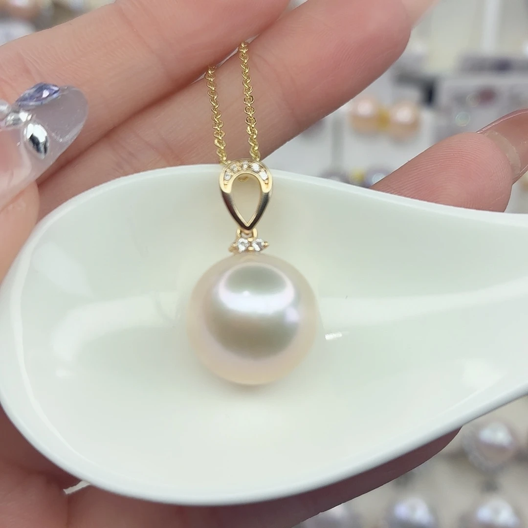 淡水珍珠颈饰银S925镶嵌