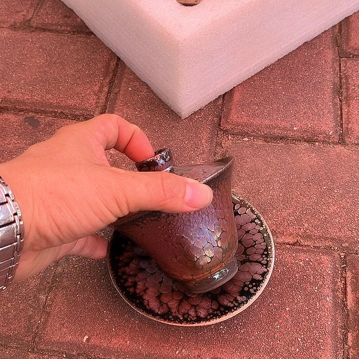 余***悦茶盏建窑建窑建盏盖碗