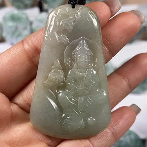 翡翠颈饰未镶嵌观音福利