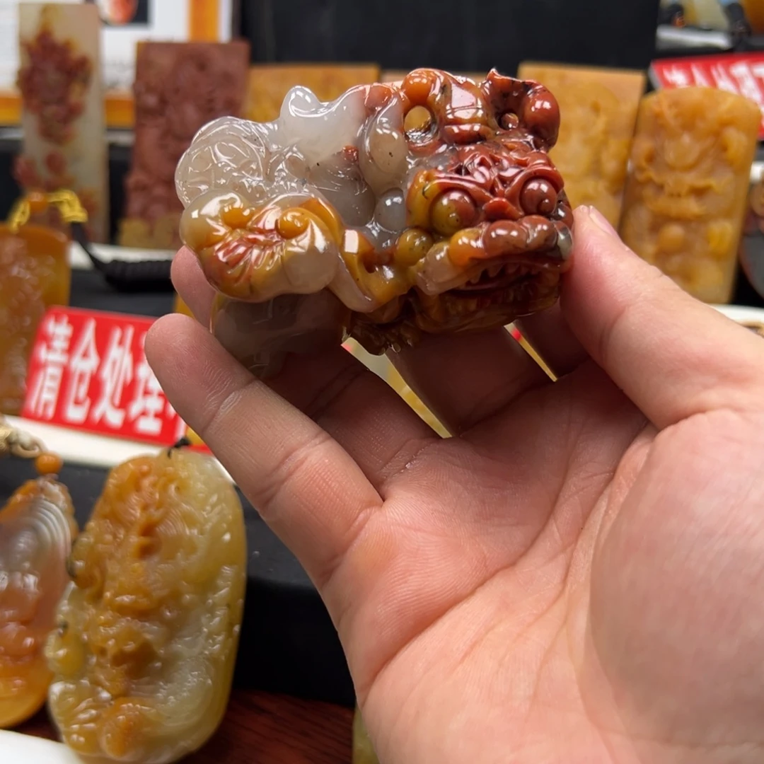 石英质玉（黄龙玉）未镶嵌多样性发货，发其一