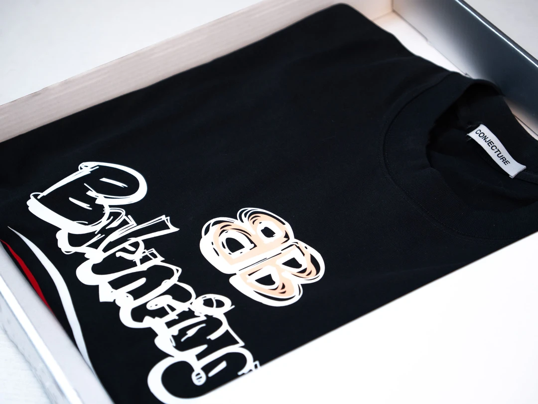 【BB家涂鸦字母】夏天重磅潮牌短袖圆领休闲T恤-coco9275