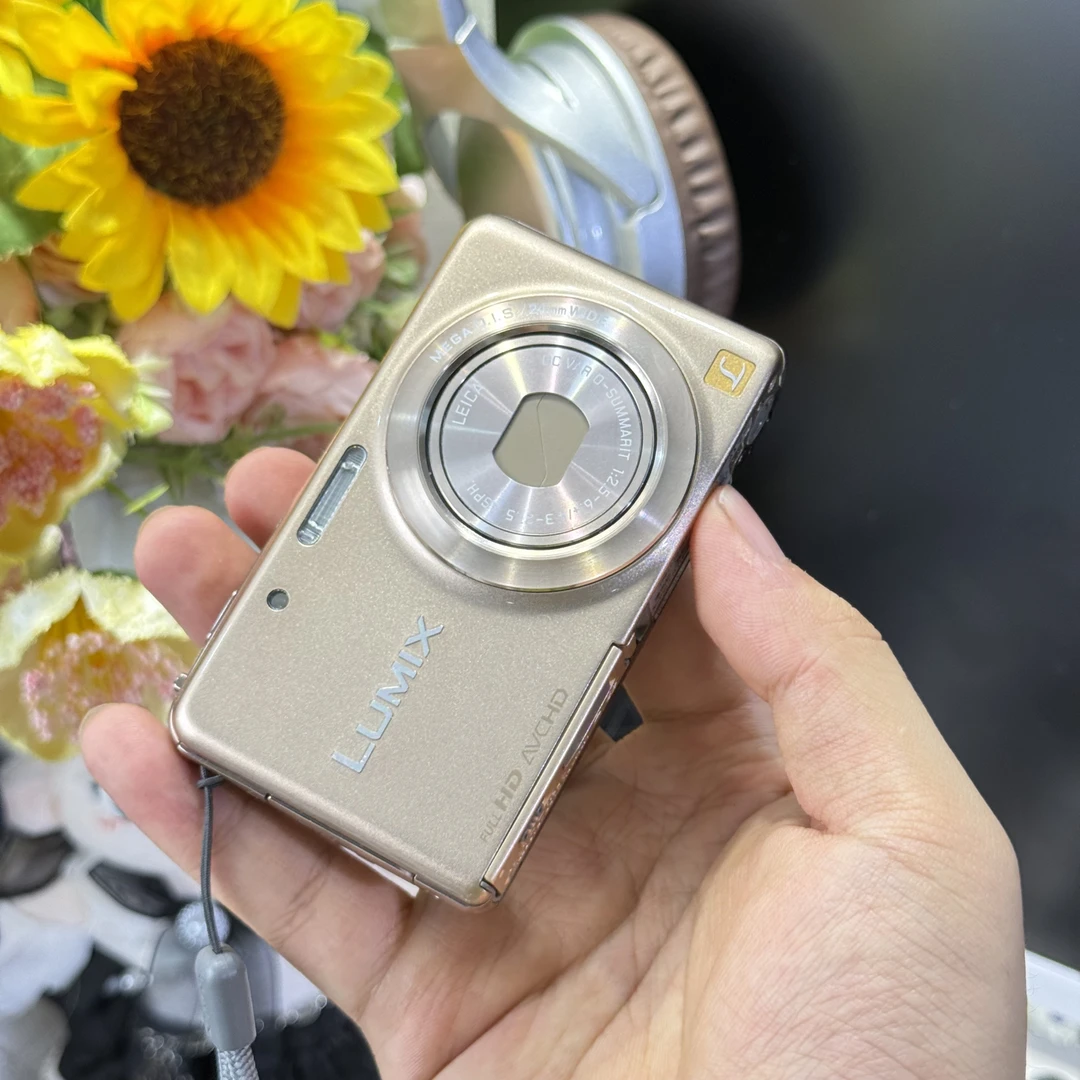 9新 Panasonic/松下 松下fx80香槟色高像素1200万像素带配件