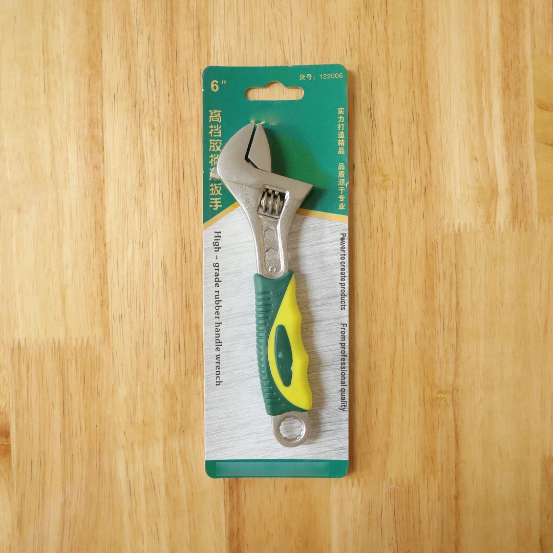 6寸高档胶柄活扳手多功能活动扳手