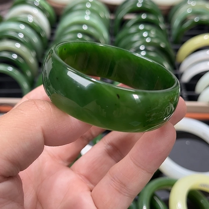 和田玉未镶嵌手镯53～1