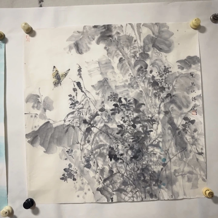 十***梦国画宋军50×50cm写意花鸟