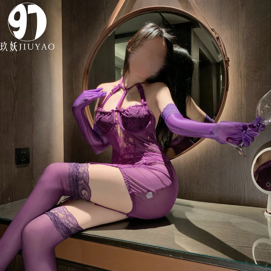 蕾丝内衣性感透明紧身衣束缚吊袜带激情衣服诱惑制服套装战袍床上