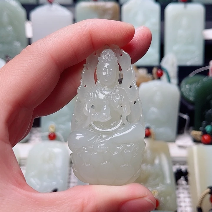 和田玉未镶嵌挂件